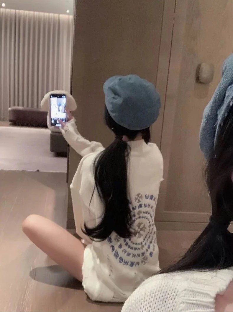 Gallery Dept. Distressed Knit Sweater Black - 15