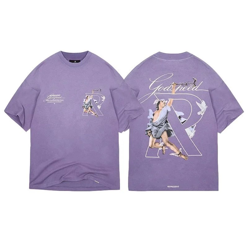 Angel and Peace Dove Print T-Shirt photo 4