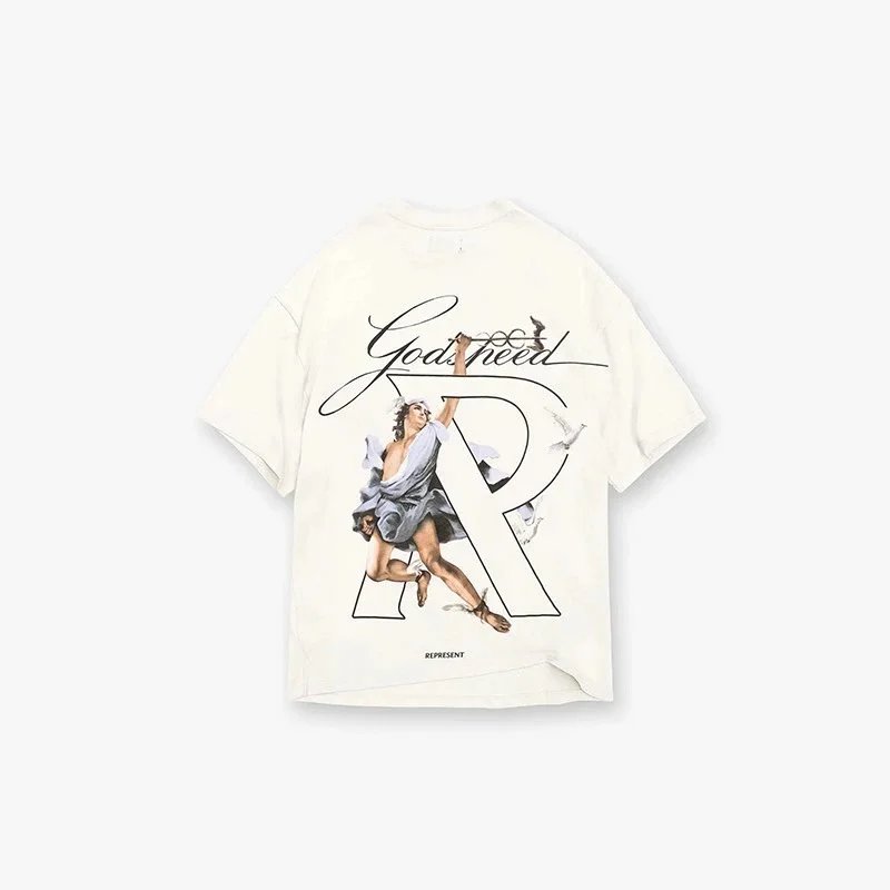 Angel and Peace Dove Print T-Shirt photo 7
