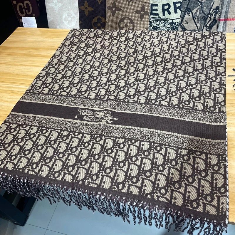 Letter D Scarf with Tassels photo 7