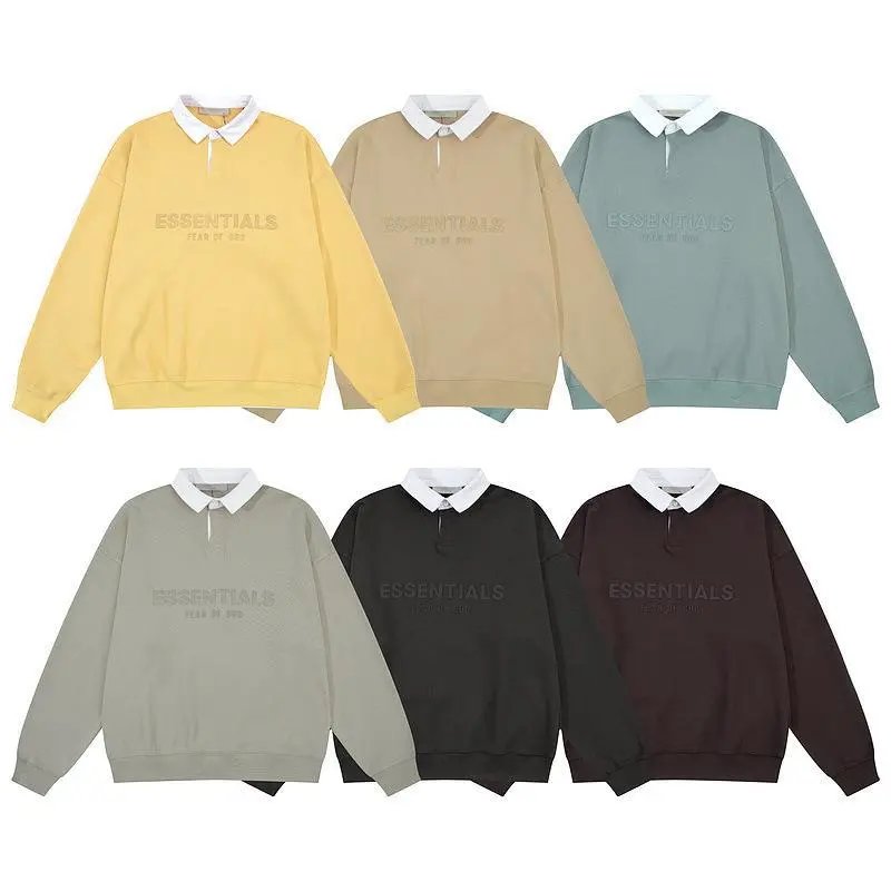 Fear Of God Essentials Rugby Collar Sweatshirt Hoodie