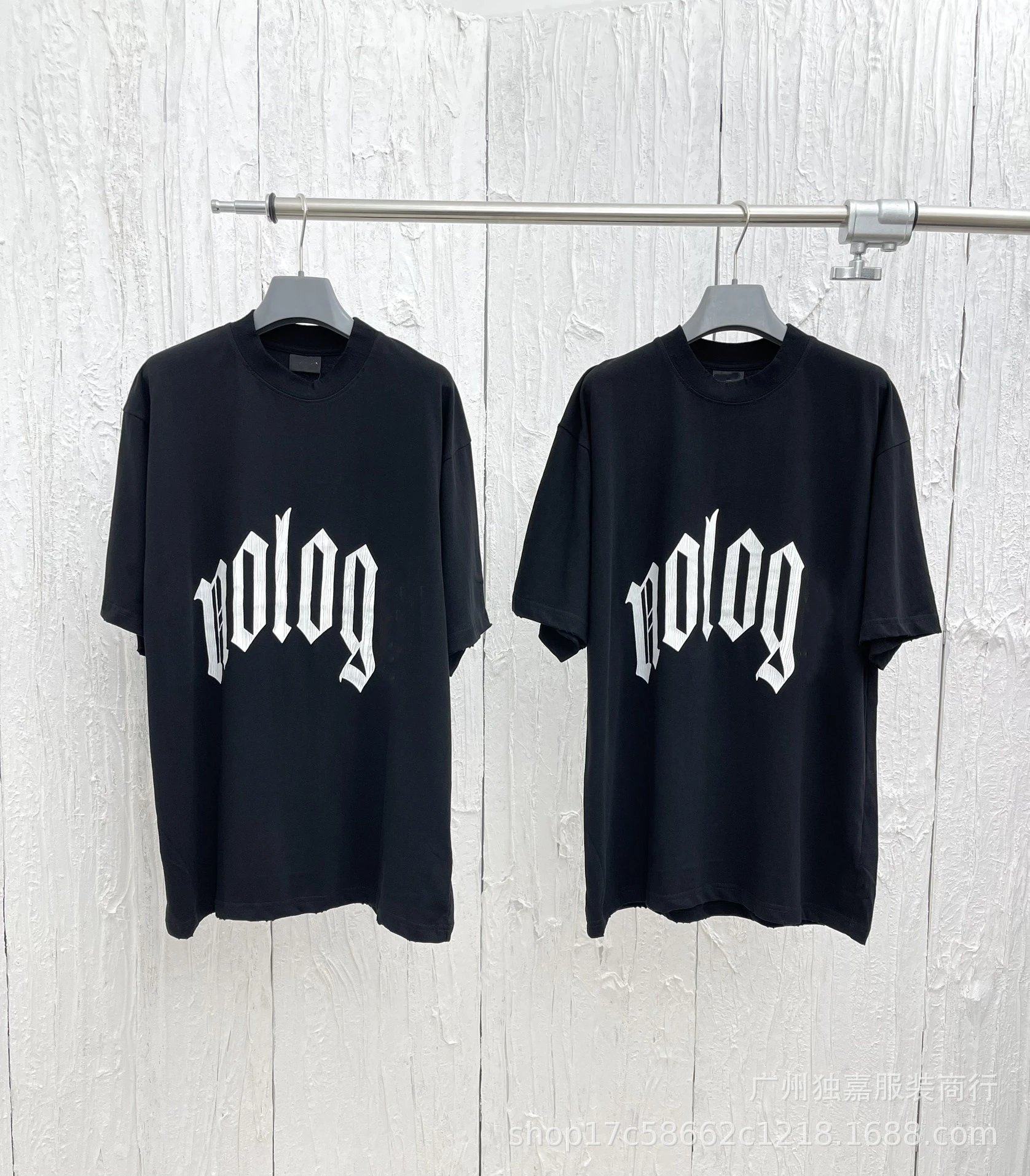 Balenciaga No Logo Ripped Print T-Shirt photo 6