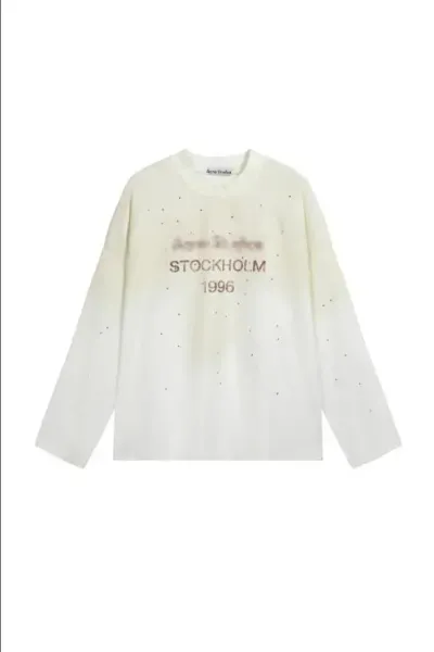 Acne Studios Stockholm 1996 Embellished Sheer Long-Sleeve Top - 1