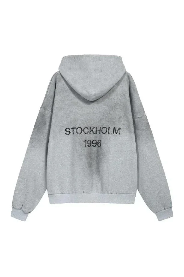 Acne Studios Hoodies & Sweatshirts Stockholm 1996 graphic hoodie product detail image 3