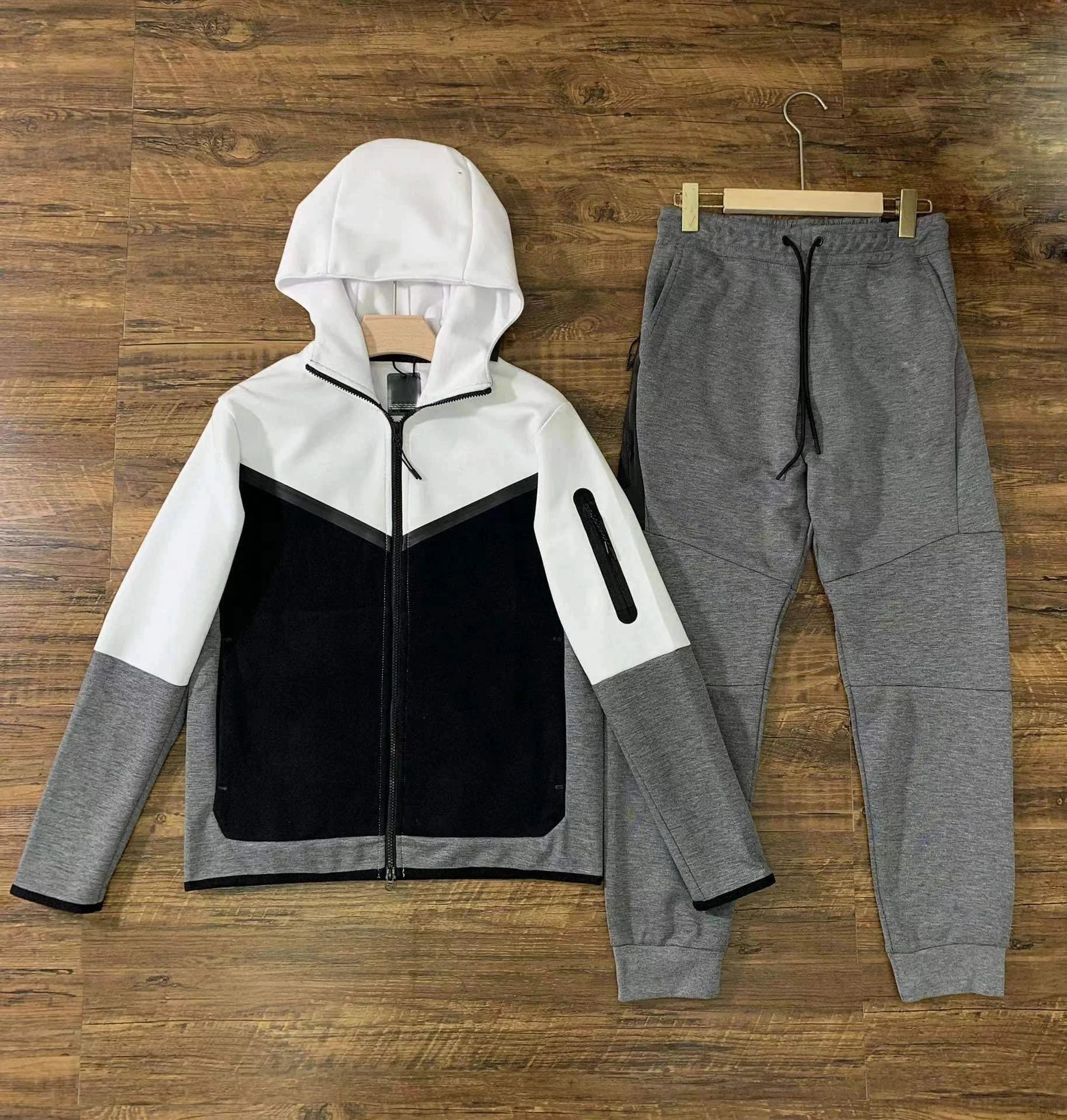 Black and white combined with dark gray