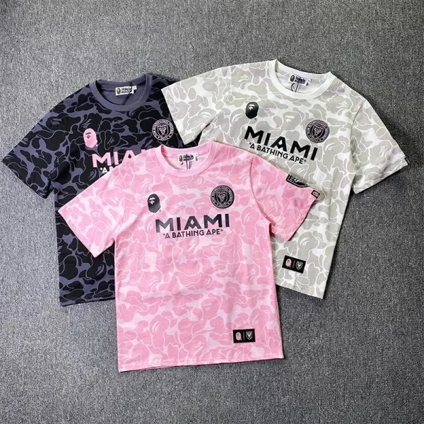 A Bathing Ape x Inter Miami CF Camo Graphic T-Shirt - 4