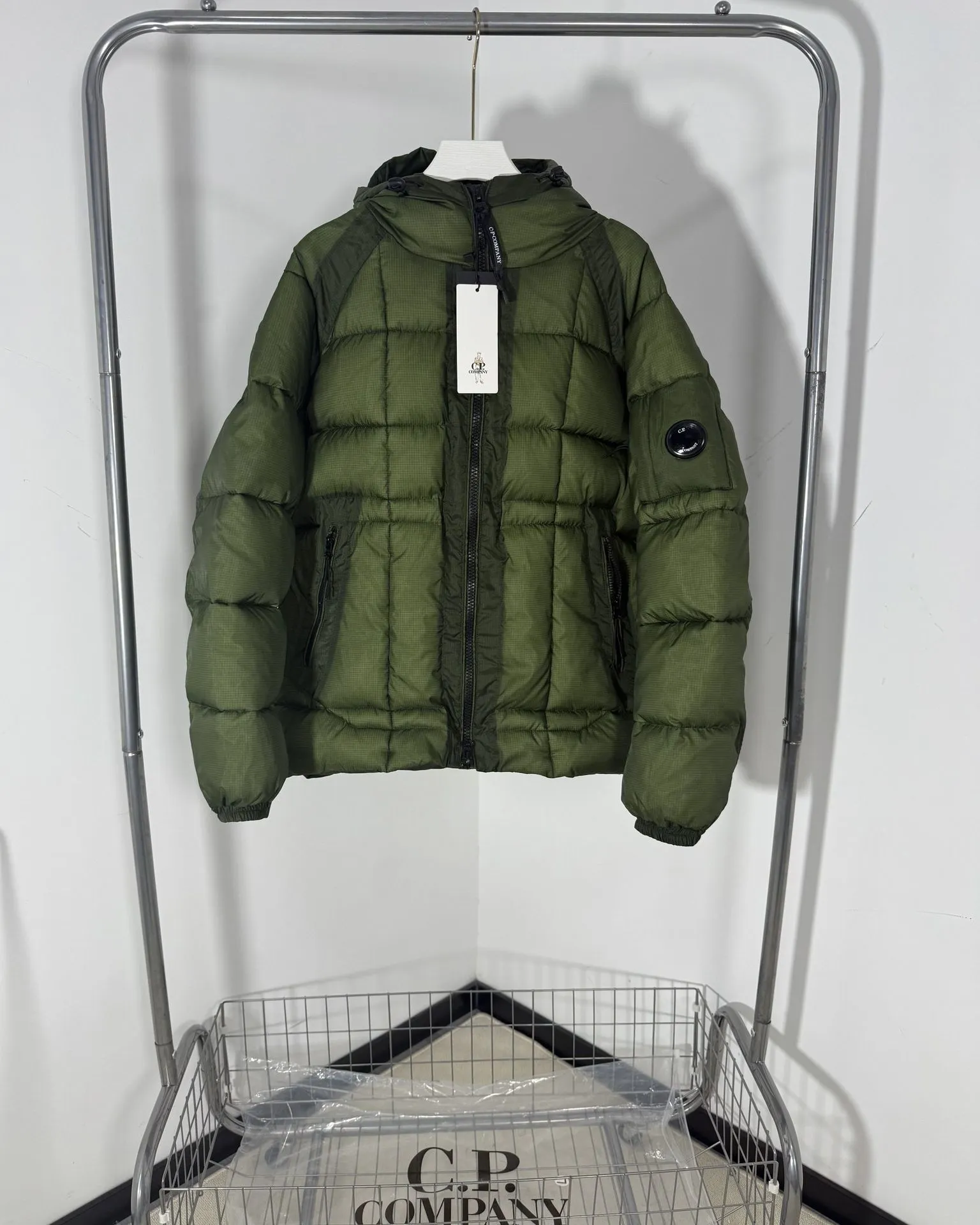 CP cotton jacket, autumn and winter cotton coat, thickened warm hooded top