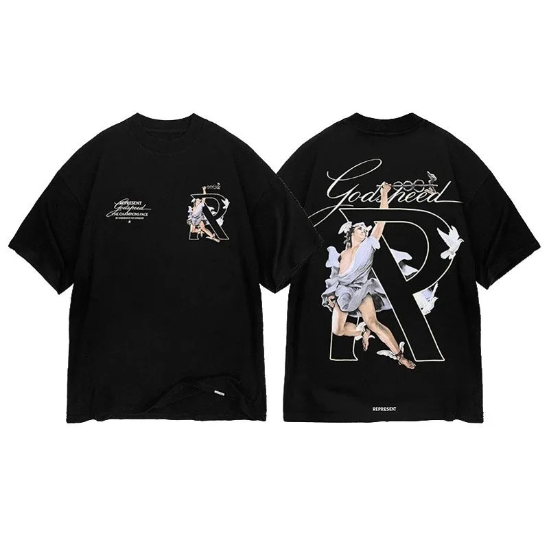 Angel and Peace Dove Print T-Shirt photo 2
