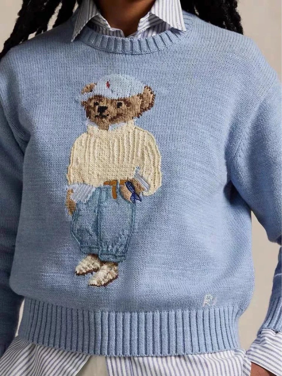 Cute Bear Pure Cotton Knit Sweater photo 3