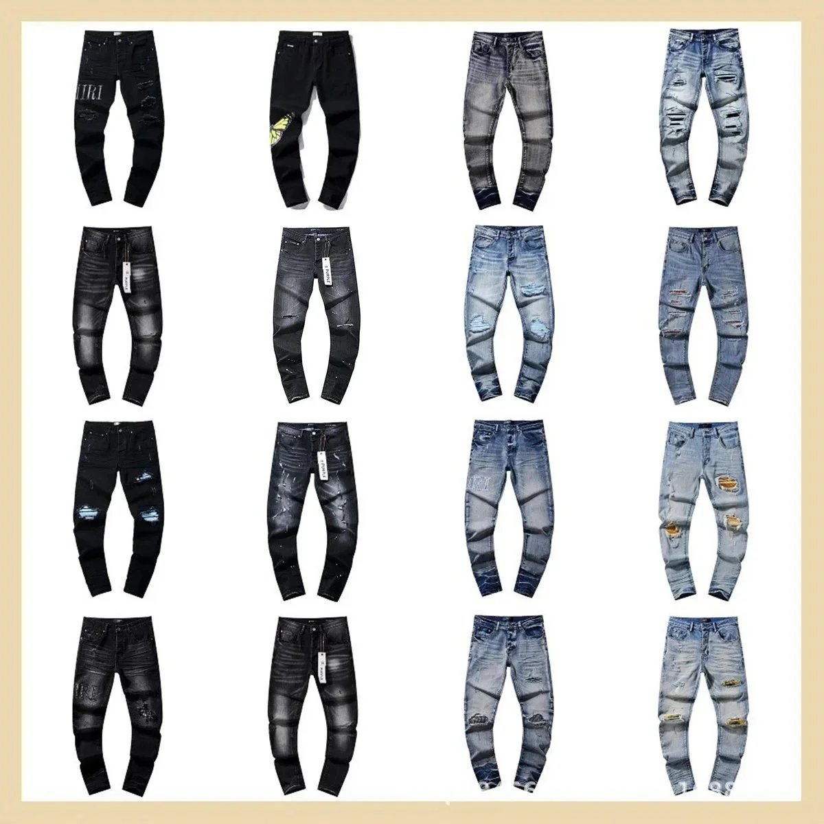 青春潮流做旧牛仔裤https://finds.cheap - 201566