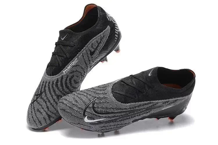Nike Phantom GT2 Elite FG Soccer Cleats - Black/Gray Zebra Pattern - 202244