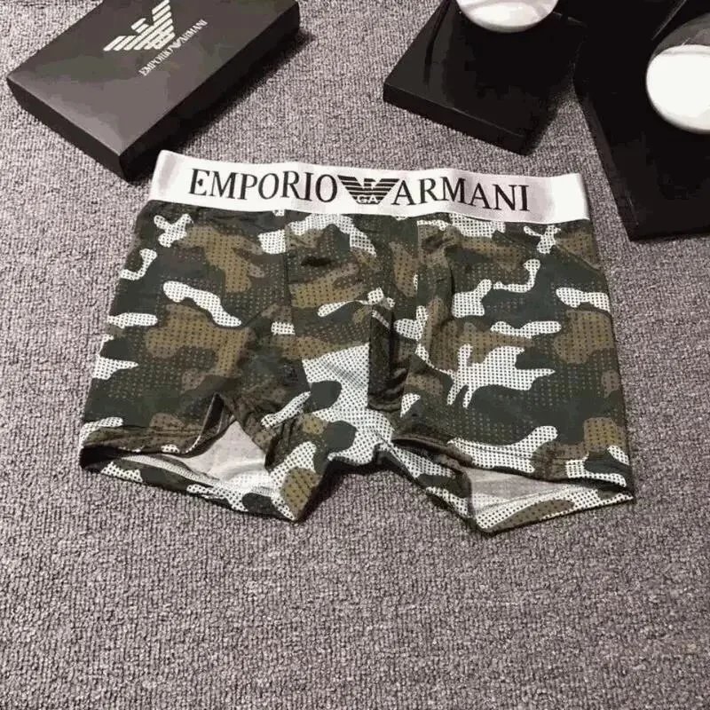 Emporio Armani Camouflage Mesh Boxer Briefs Men's Underwear