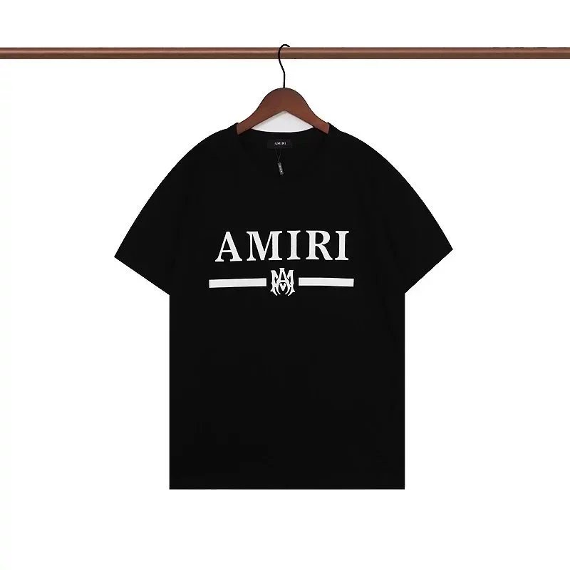 AMIRI Black Graphic Logo T-Shirt with Bold Typography