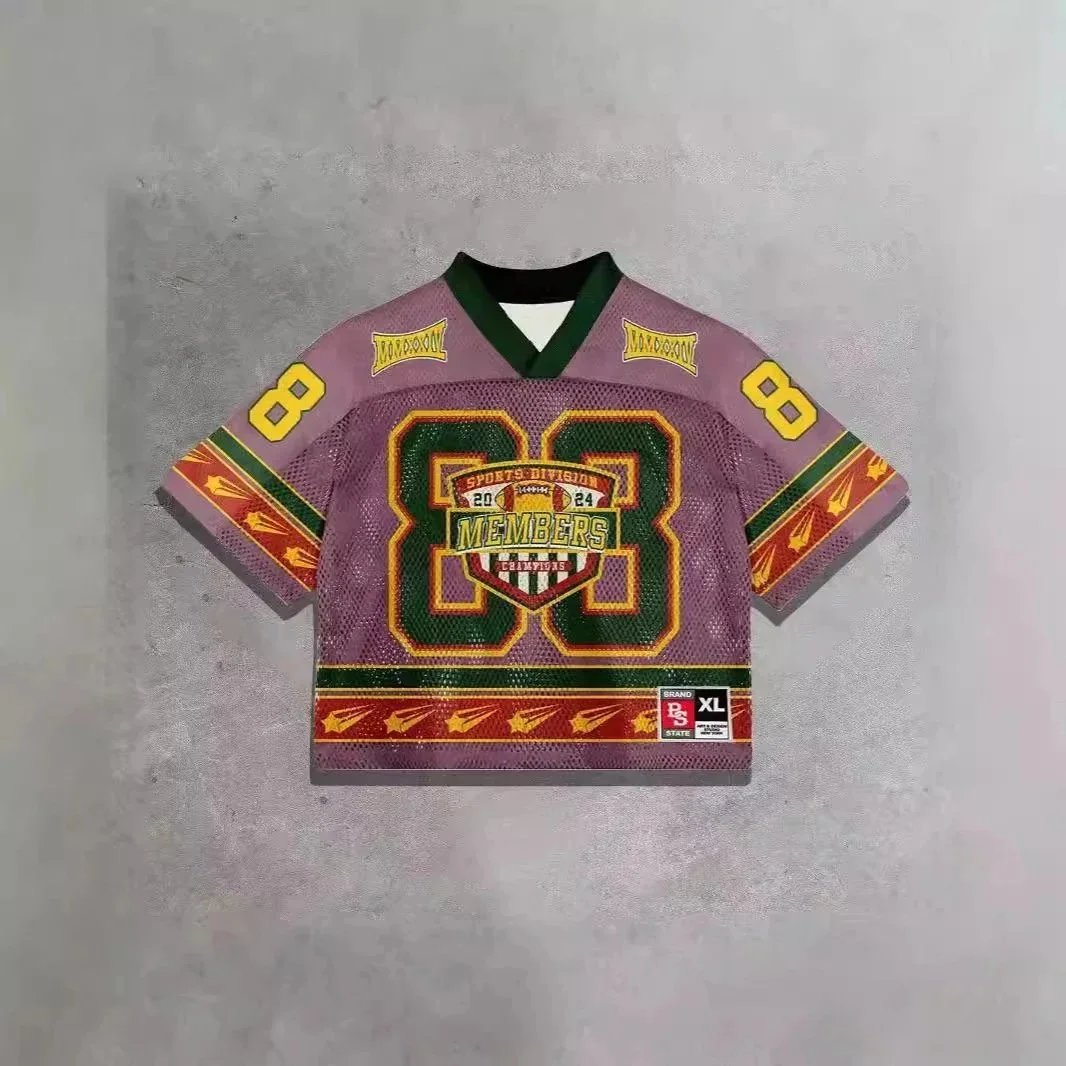 BS State 83 Members Championship Football Jersey Purple Green