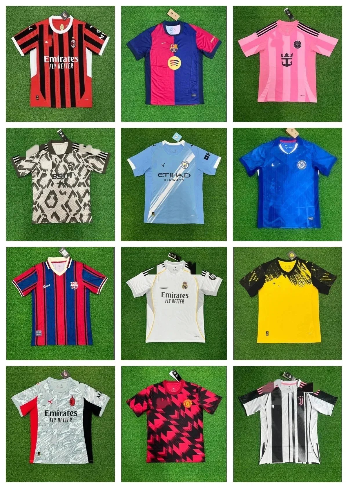 AC Milan 2023-24 Home Jersey Red-Black Stripes Emirates Sponsor - 198244
