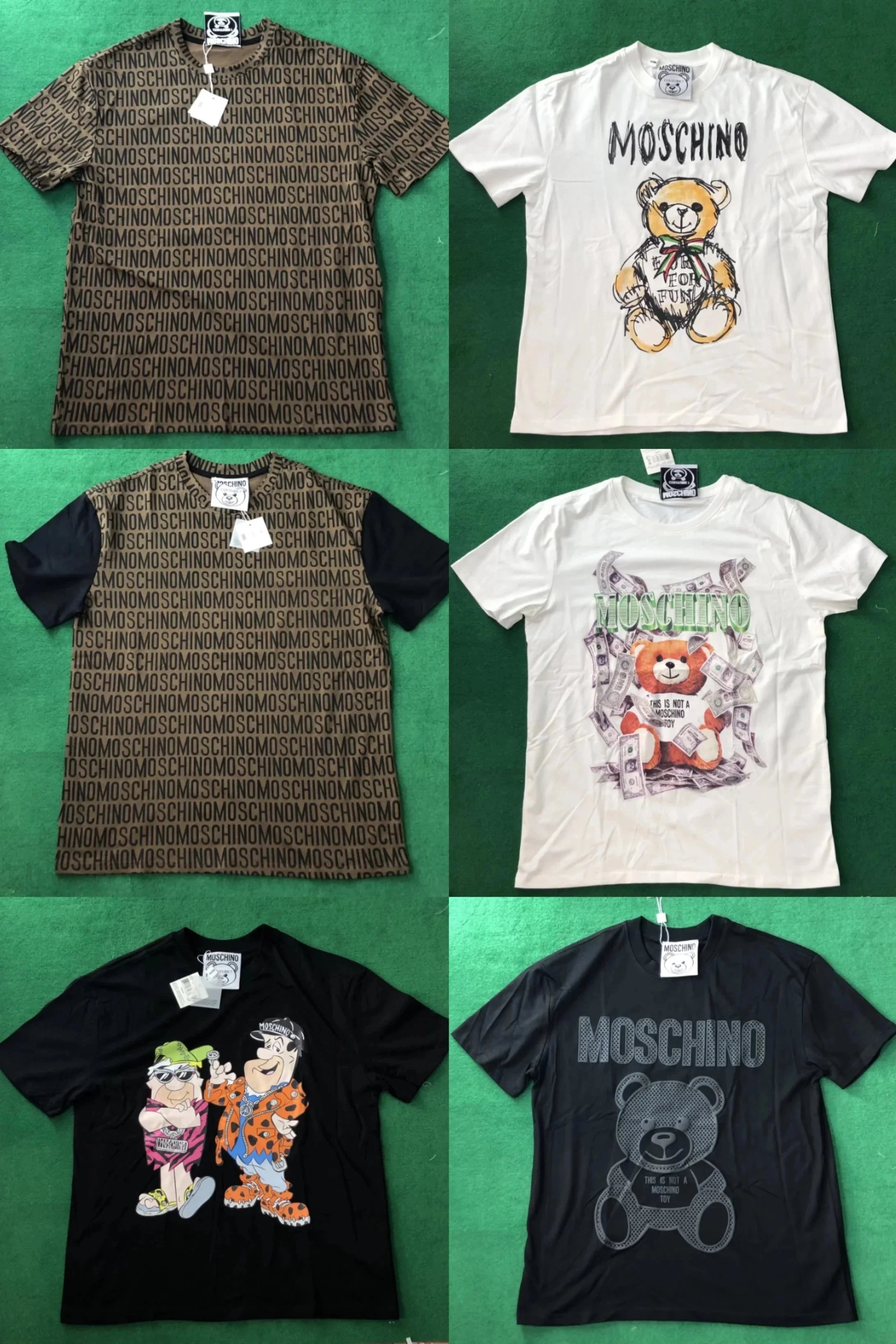MOSCHINO Teddy Bear Graphic Print White T-Shirt - 200561