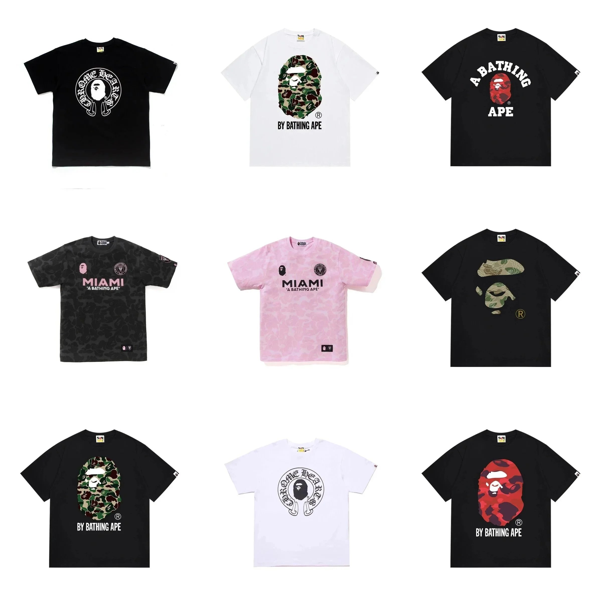 BAPE Classic 1st Camo Big Ape Head T-Shirt Black Green