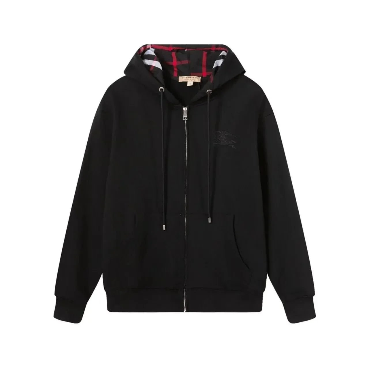 Burberry Check-Trim Zip-Up Hoodie product photo 4