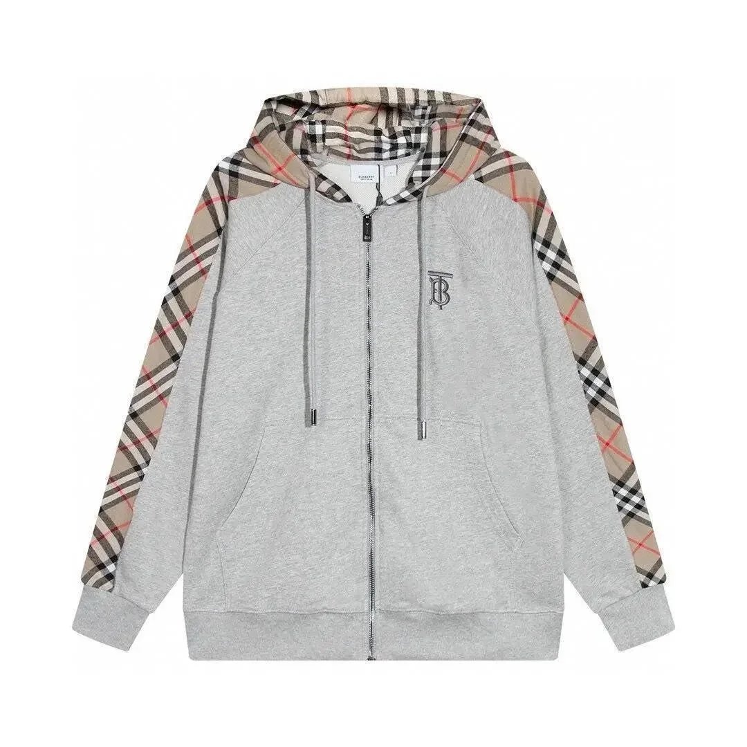 Burberry Hoodies & Sweatshirts Zip-Up Hooded Sweatshirt with Check Lining image 7