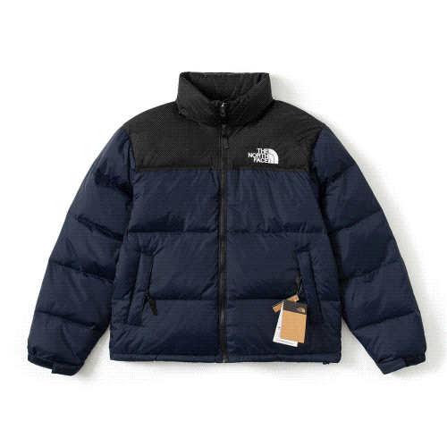The North Face Blue and Black Puffer Jacket