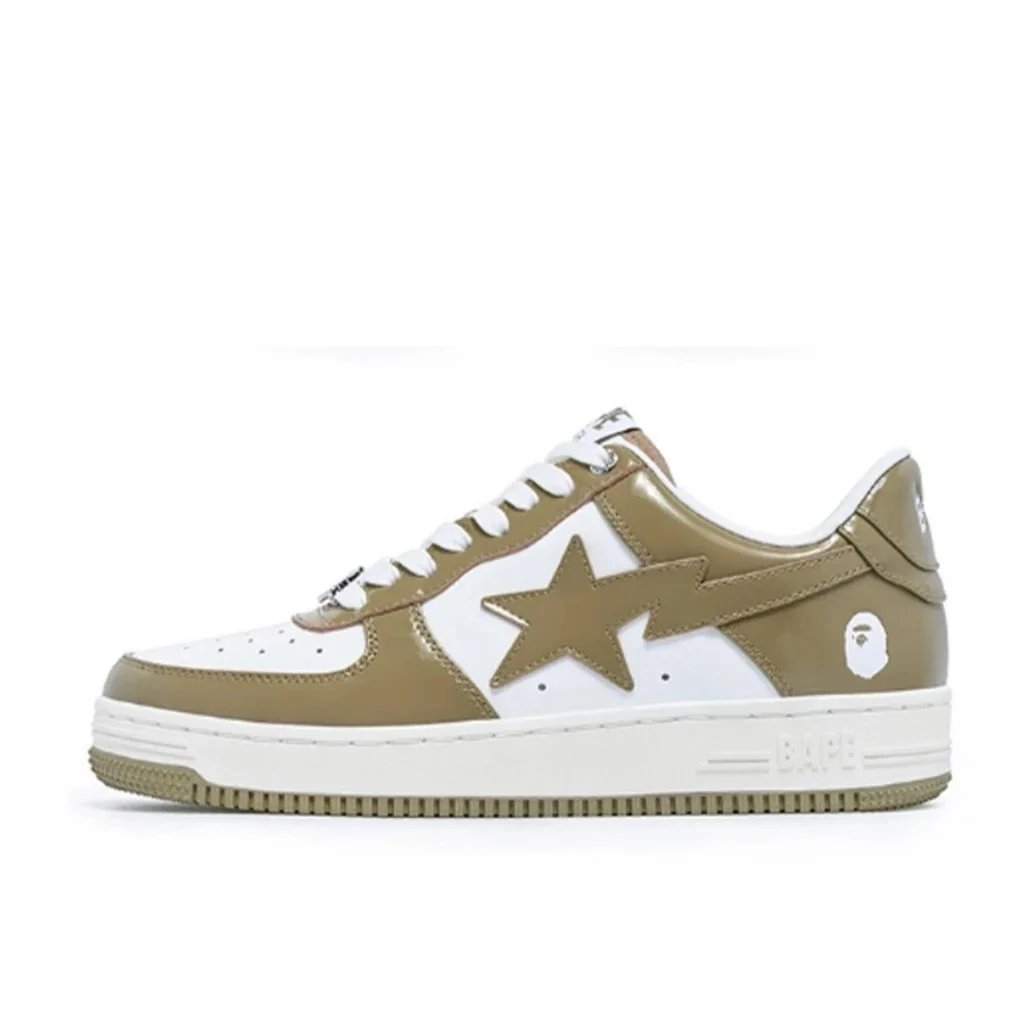 Bape STA patent leather zongzi white