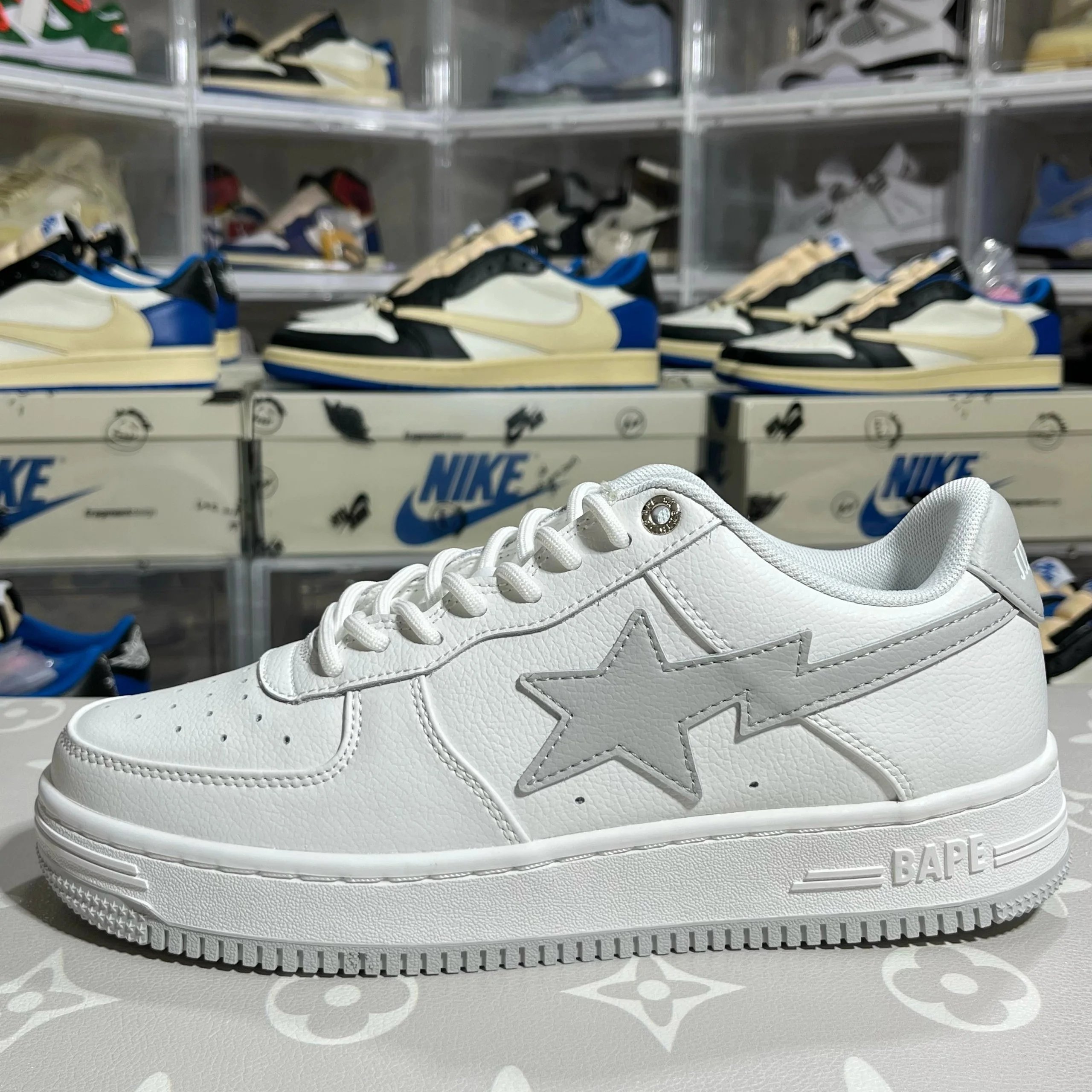 Bape STA Co branded White Grey