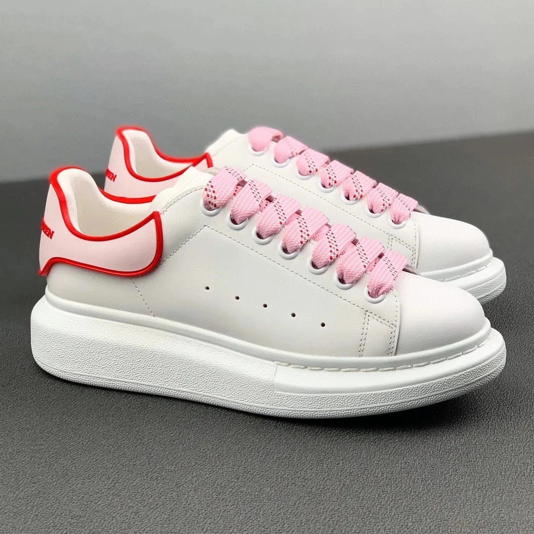Alexander McQueen Oversized Sneaker White Pink Red Sneakers Chunky Sneakers