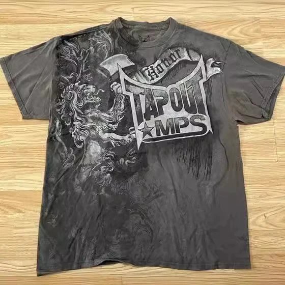 TopY2K Retro T-Shirt New Trend Harajuku Hip Hop Crew Neck Tee Unisex Short Sleeve Gothic Top Streetwear