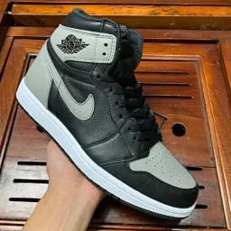 thumbnail for AJ1 shadow gray company-grade top layer leather, built-in air cushion, original leather