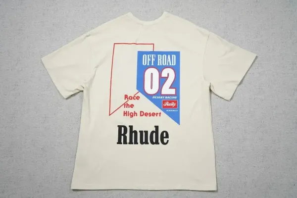 Rhude Yacht Club Graphic Print White T-Shirt - 12
