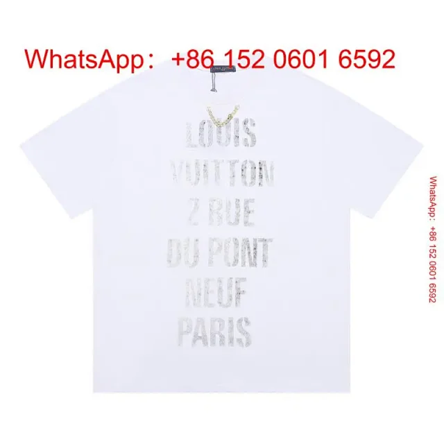 Louis Vuitton T-Shirts Short-sleeve graphic logo T-shirt product detail image 3