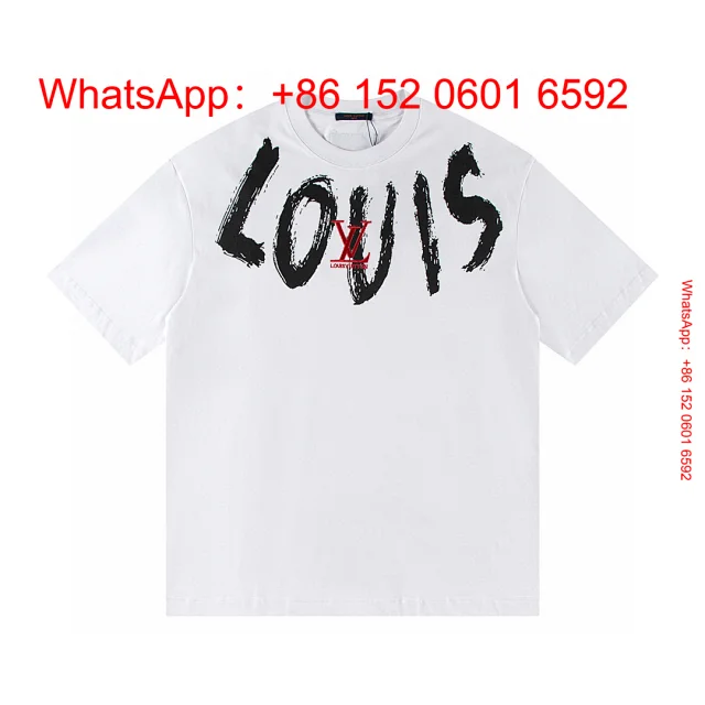 Louis Vuitton T-Shirts Short-sleeve graphic logo T-shirt product detail image 4