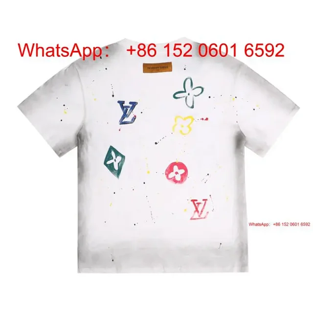 Louis Vuitton T-Shirts Short-sleeve graphic logo T-shirt product detail image 9