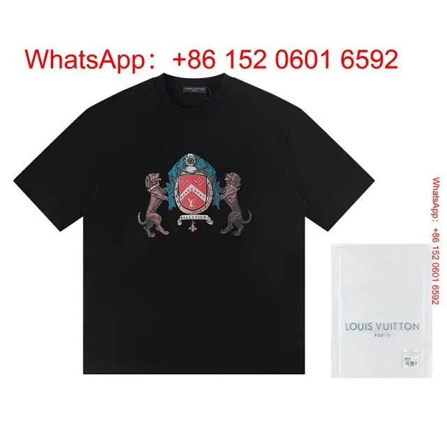 Louis Vuitton T-Shirts Short-sleeve graphic logo T-shirt product detail image 2