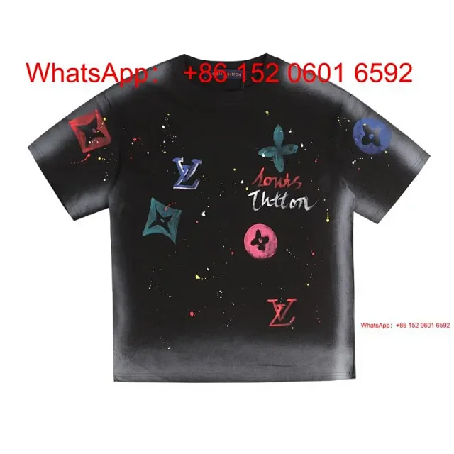 Louis Vuitton T-Shirts Short-sleeve graphic logo T-shirt product detail image 8
