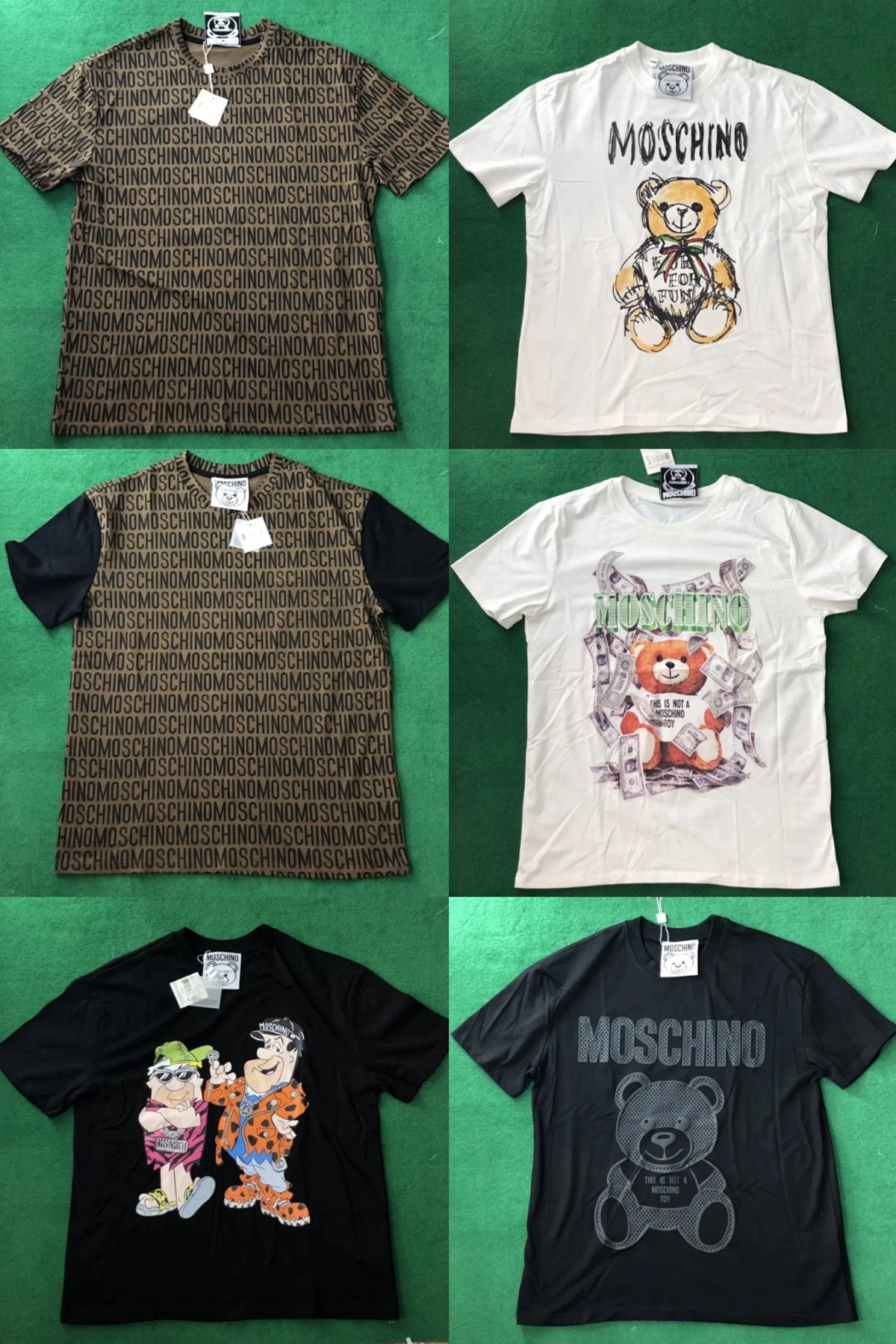 Moschino 40 Years Bear Graphic White T-Shirt product detail 2 in Litbuy spreadsheet finds