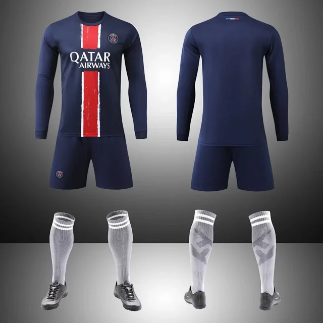 Real Madrid Football Jerseys Long-sleeve kit with shorts and socks product detail image 10
