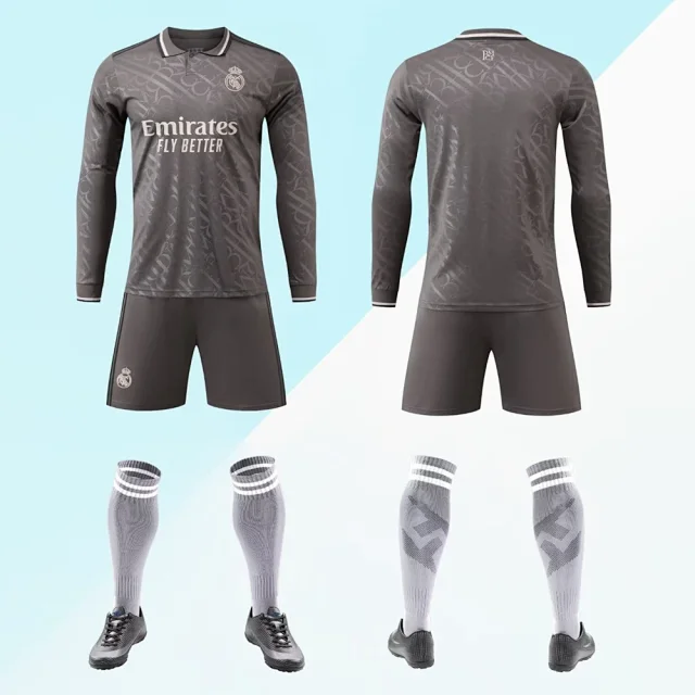 Real Madrid Football Jerseys Long-sleeve kit with shorts and socks product detail image 19