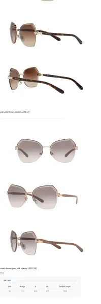 Bvlgari Serpenti Viper Sunglasses Rose Gold Gradient Lens Sunglasses - 4