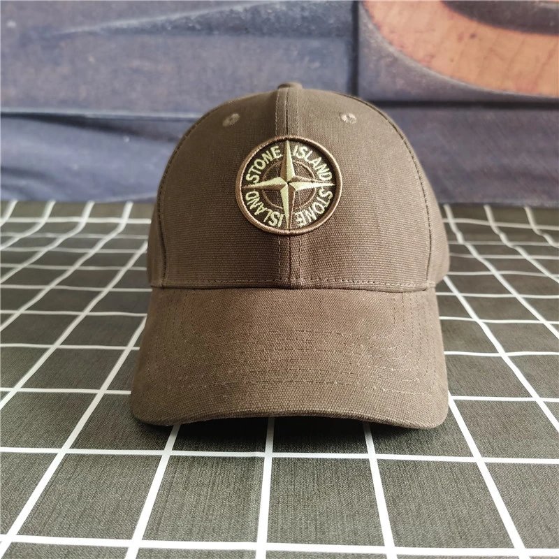 Stone Island Compass Logo Baseball Cap Olive - 14