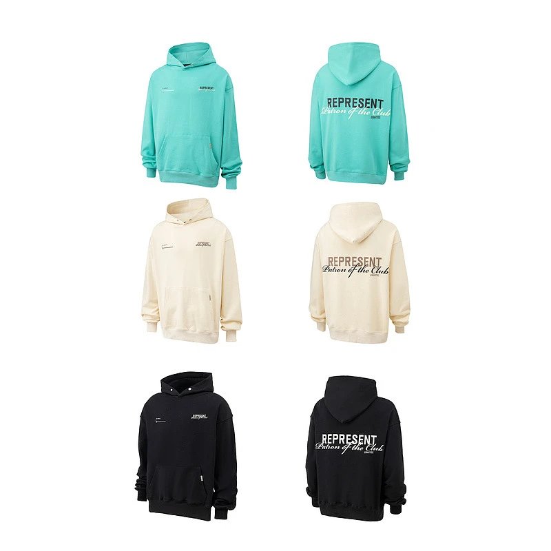 Represent Vintage Wash Hoodie Gray - 46