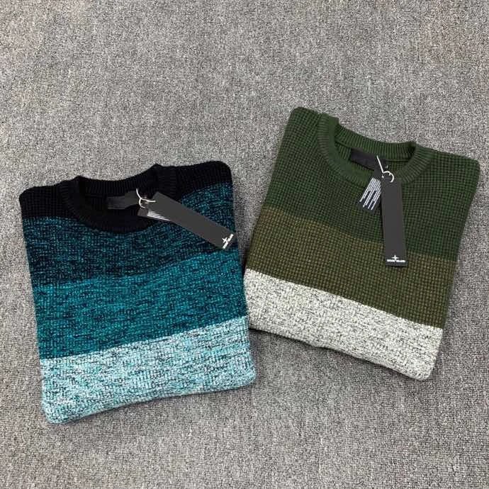 Design Color-Block Ribbed Knit Sweater Multicolor - 6