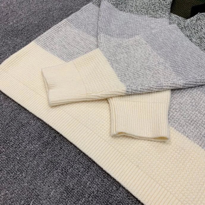 Design Color-Block Ribbed Knit Sweater Multicolor - 11