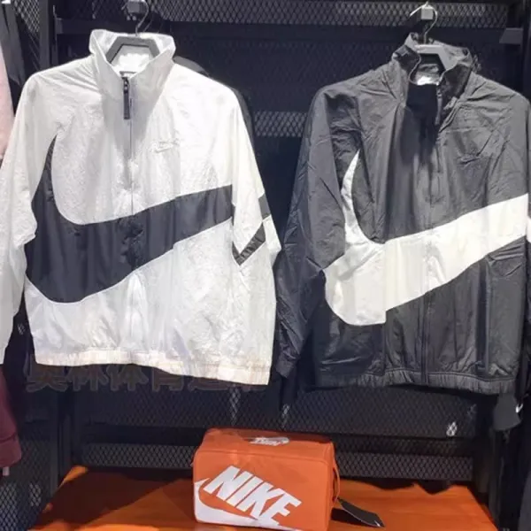 Nike Windrunner Navy White Light Blue Windbreaker - 3