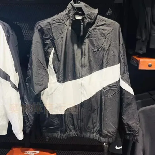 Nike Windrunner Navy White Light Blue Windbreaker - 8
