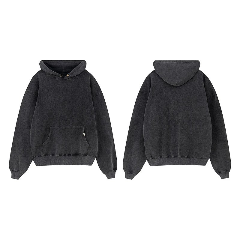 Represent Vintage Wash Hoodie Gray - 14