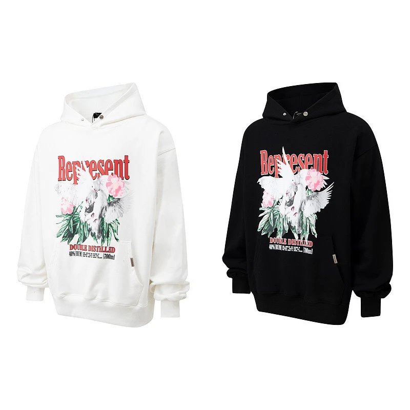 Represent Vintage Wash Hoodie Gray - 17