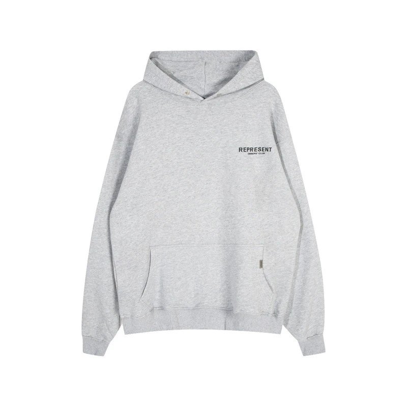 Represent Vintage Wash Hoodie Gray - 62