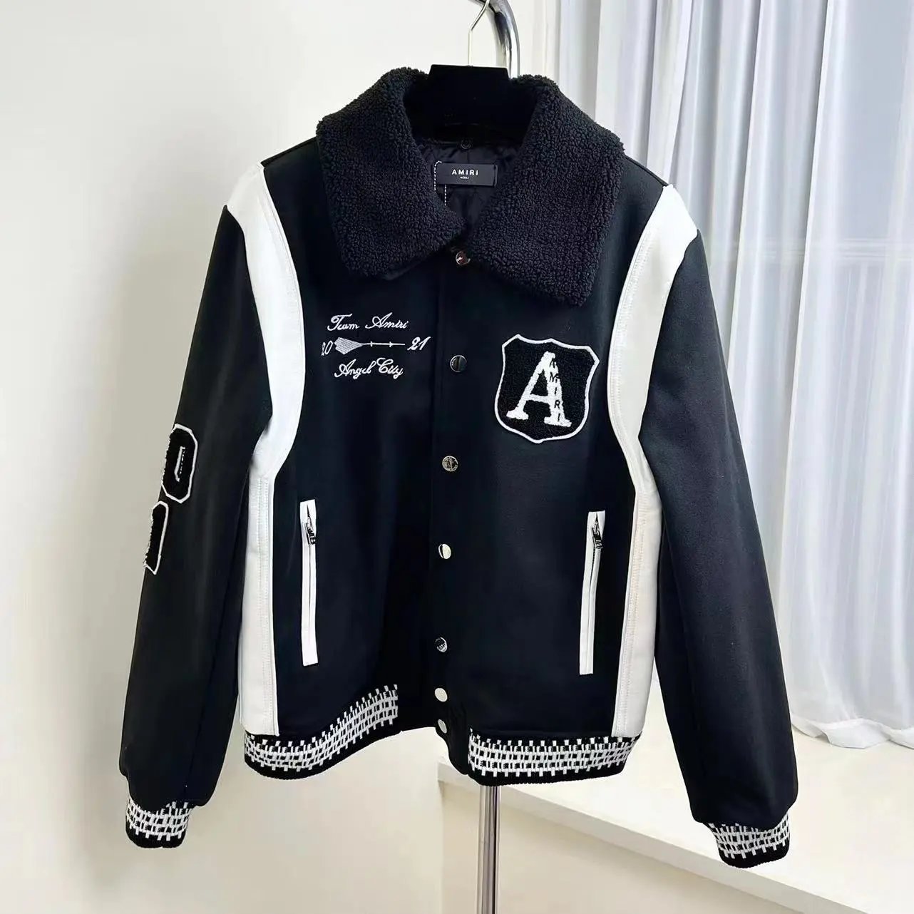 Bone Embroidered Flight Jacket photo 5