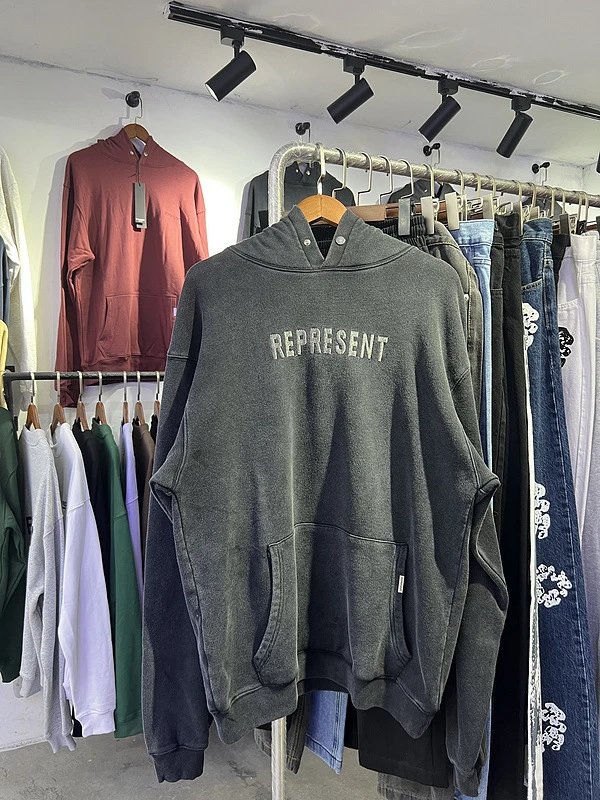Represent Vintage Wash Hoodie Gray - 44